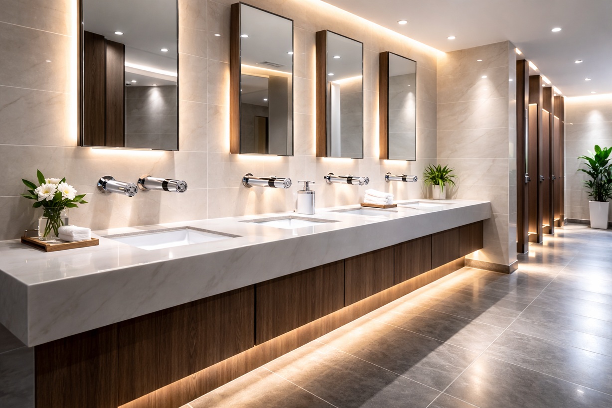 Wall Mount Touchless Faucets for Commercial Restrooms